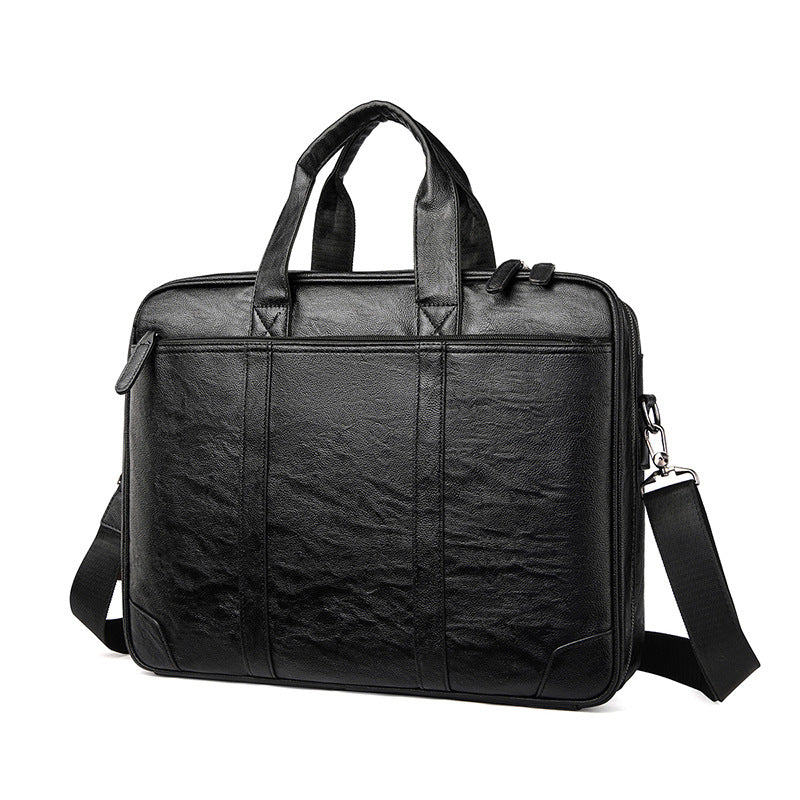 Klassische Leder Business Laptop Aktentasche Brehn