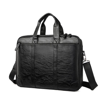 Klassische Leder Business Laptop Aktentasche Brehn