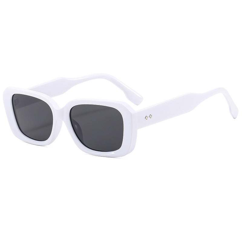 Damen große quadratische Sonnenbrille mit robustem Rahmen und UV-Schutz Brehn