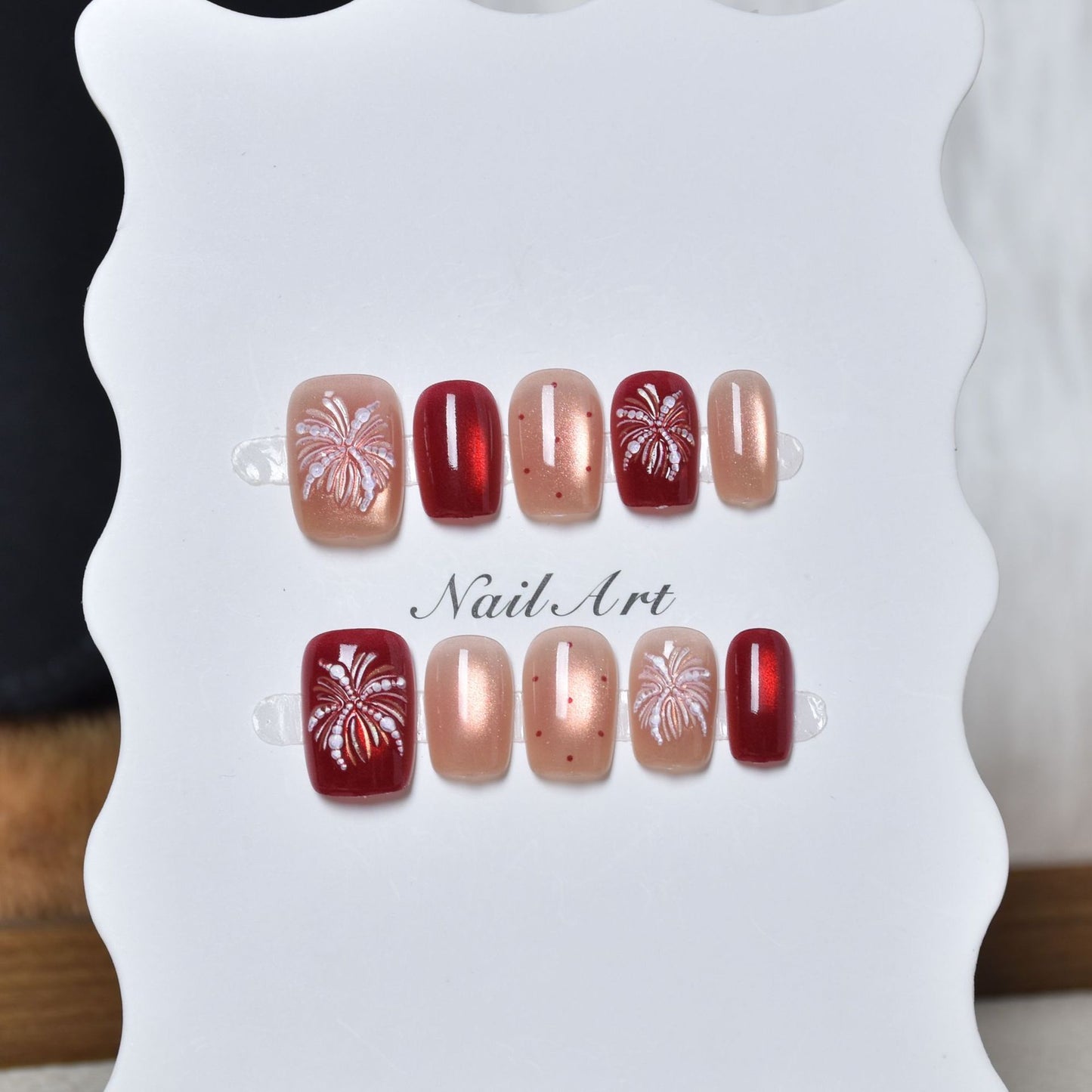Künstlerisches Press-On Nageldesign-Set Brehn