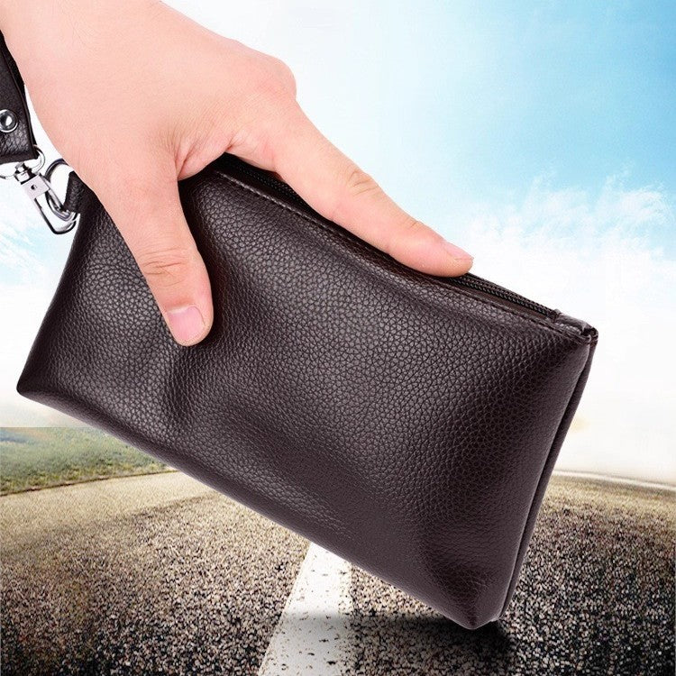 Premium Leder Reißverschlusstasche Brehn