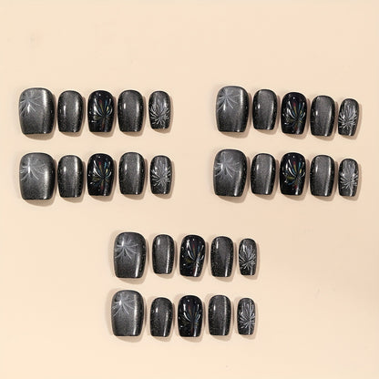 Elegante Glitzer-Nagelkunst-Verlängerungen Brehn