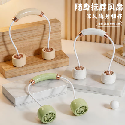 Damen Tragbarer Nackenventilator mit flexiblem Design und integriertem USB-Anschluss Brehn
