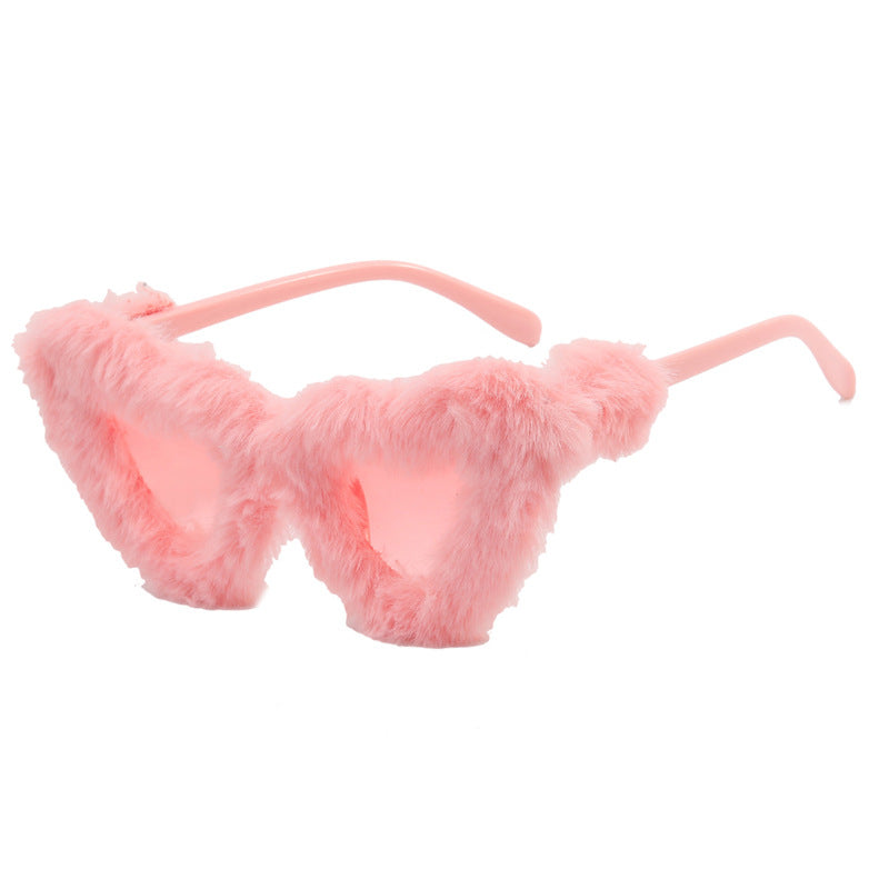 Damen Pfoten-Sonnenbrille mit luxuriösem Pelzbesatz Brehn