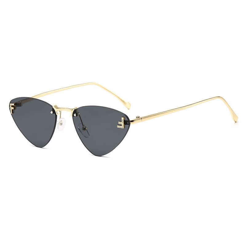 Damen Cat-Eye Sonnenbrille mit luxuriösem Dekor und UV-Schutz Brehn