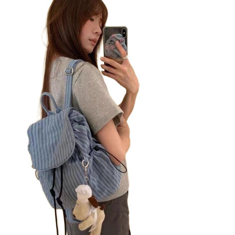 Gestreifter Casual Mini Rucksack Brehn