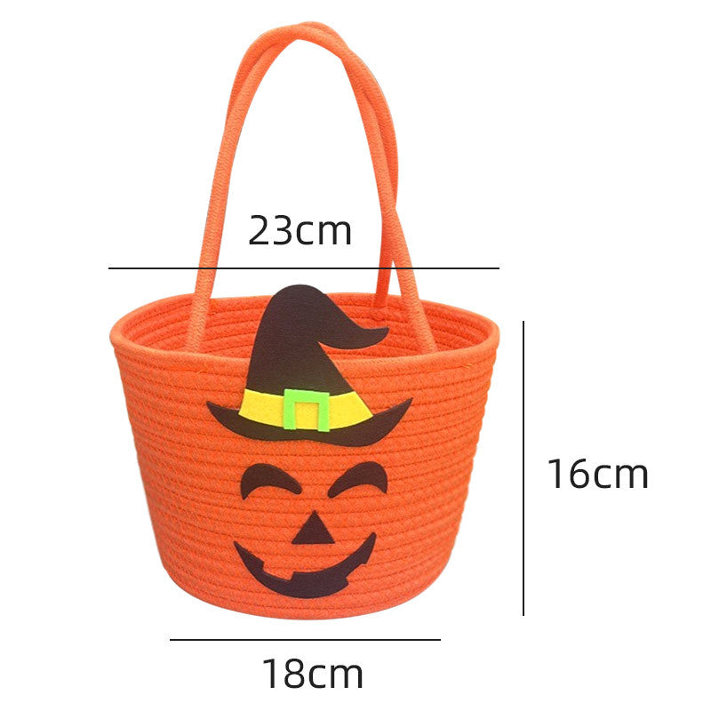 Damen Halloween Korb mit Zauberhut-Motiv Brehn