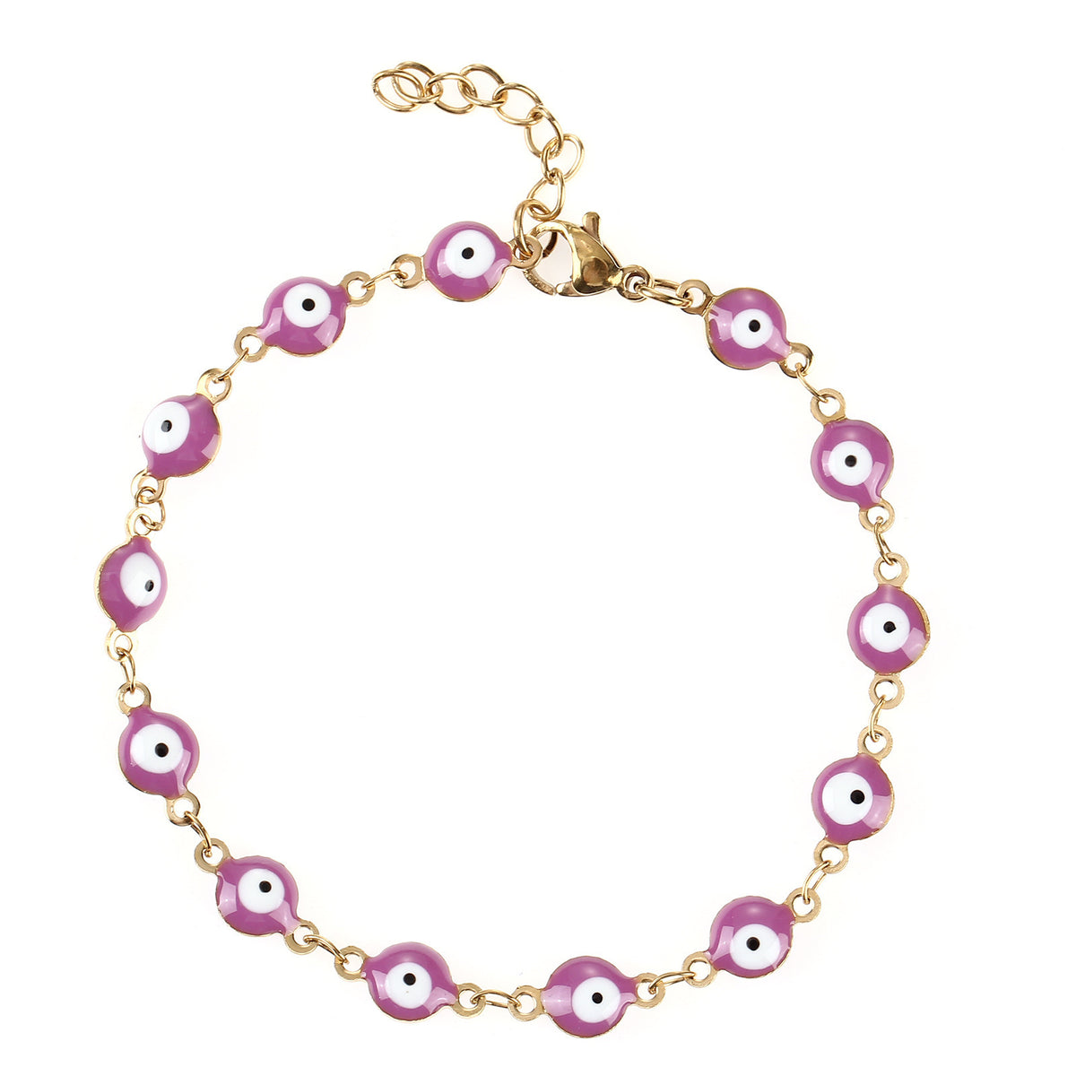 Buntes böse Augen Charm Armband Brehn