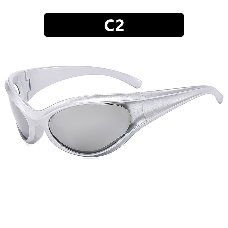 Damen sportliche Sonnenbrille mit aerodynamischem Design Brehn