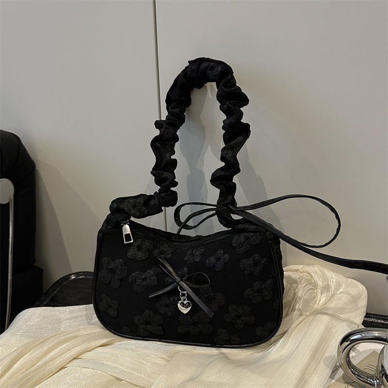 Elegante florale verzierte Schultertasche Brehn