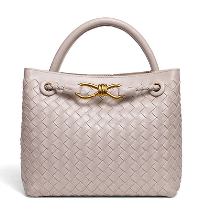 Elegante geflochtene Leder-Tasche Brehn