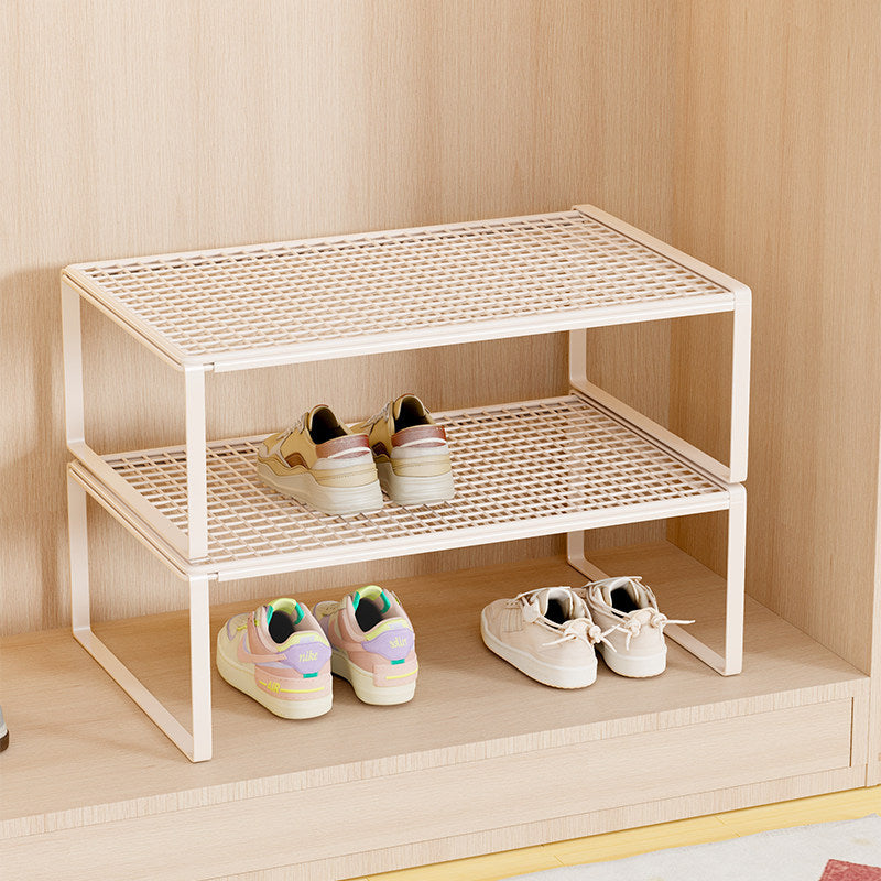 Verstellbarer erweiterbarer Metal Schuhregal-Organizer