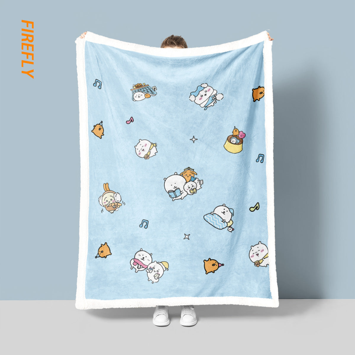 Cartoon-Themen Fleece-Wurfdecke