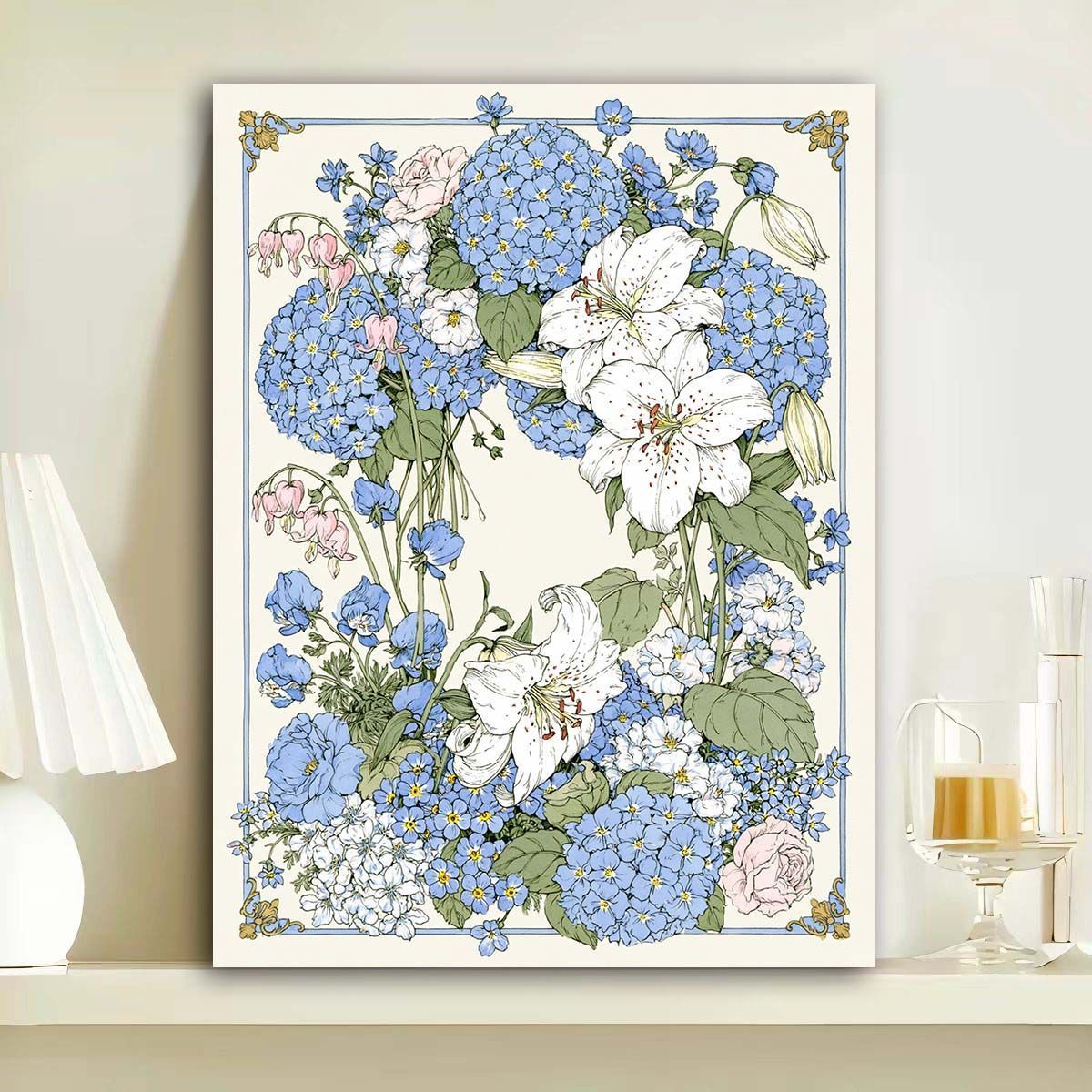 Botanische Blumenkunst Wandkunst Brehn