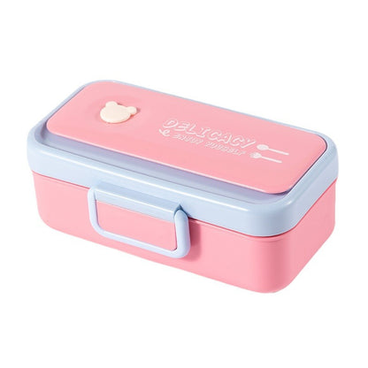 Mehrschichtige Bento-Lunchbox mit sicherem Verschluss