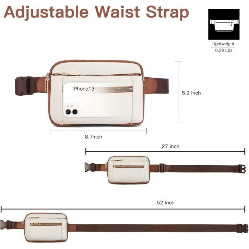 Elegante Leder Bauchtasche Brehn