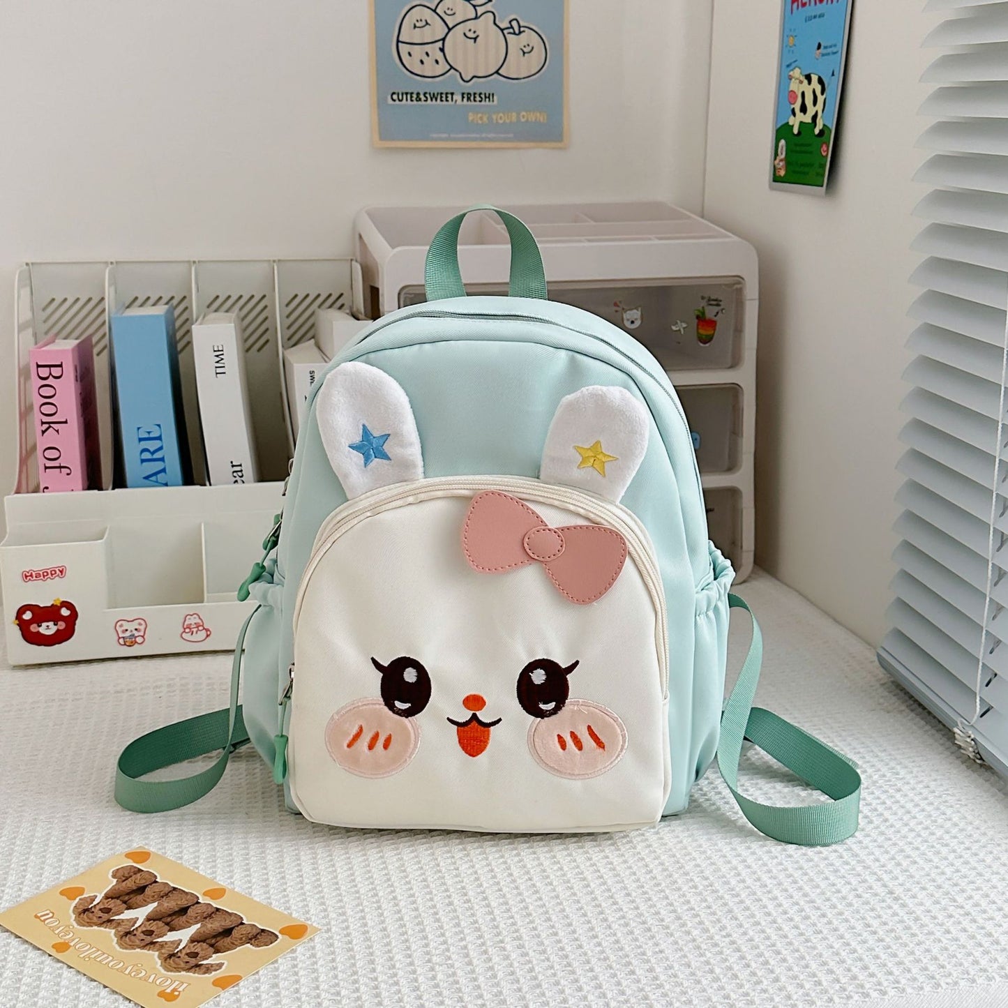 Mädchen Süße Hasen-Themen Mini Schulrucksack