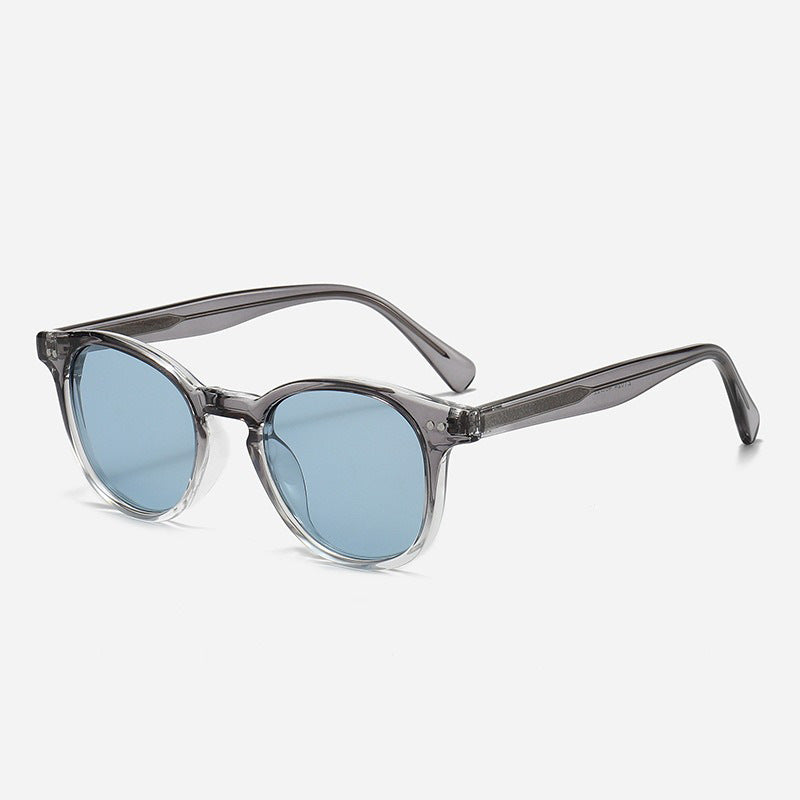 Damen Runde Sonnenbrille mit stilvollem Muster und UV-Schutz Brehn