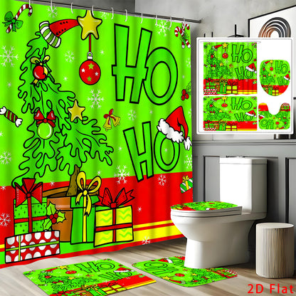 Festliches Weihnachtsbaddekor-Set Brehn