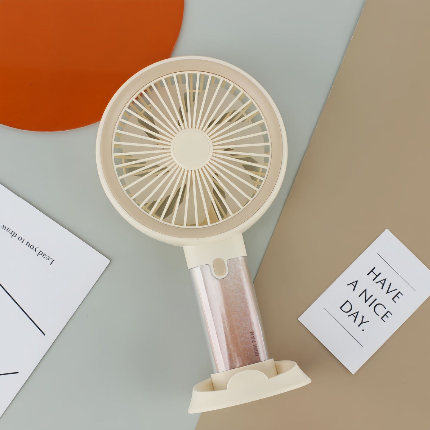 Damen Tragbarer Mini Ventilator mit Wassernebelzerstäuber Brehn