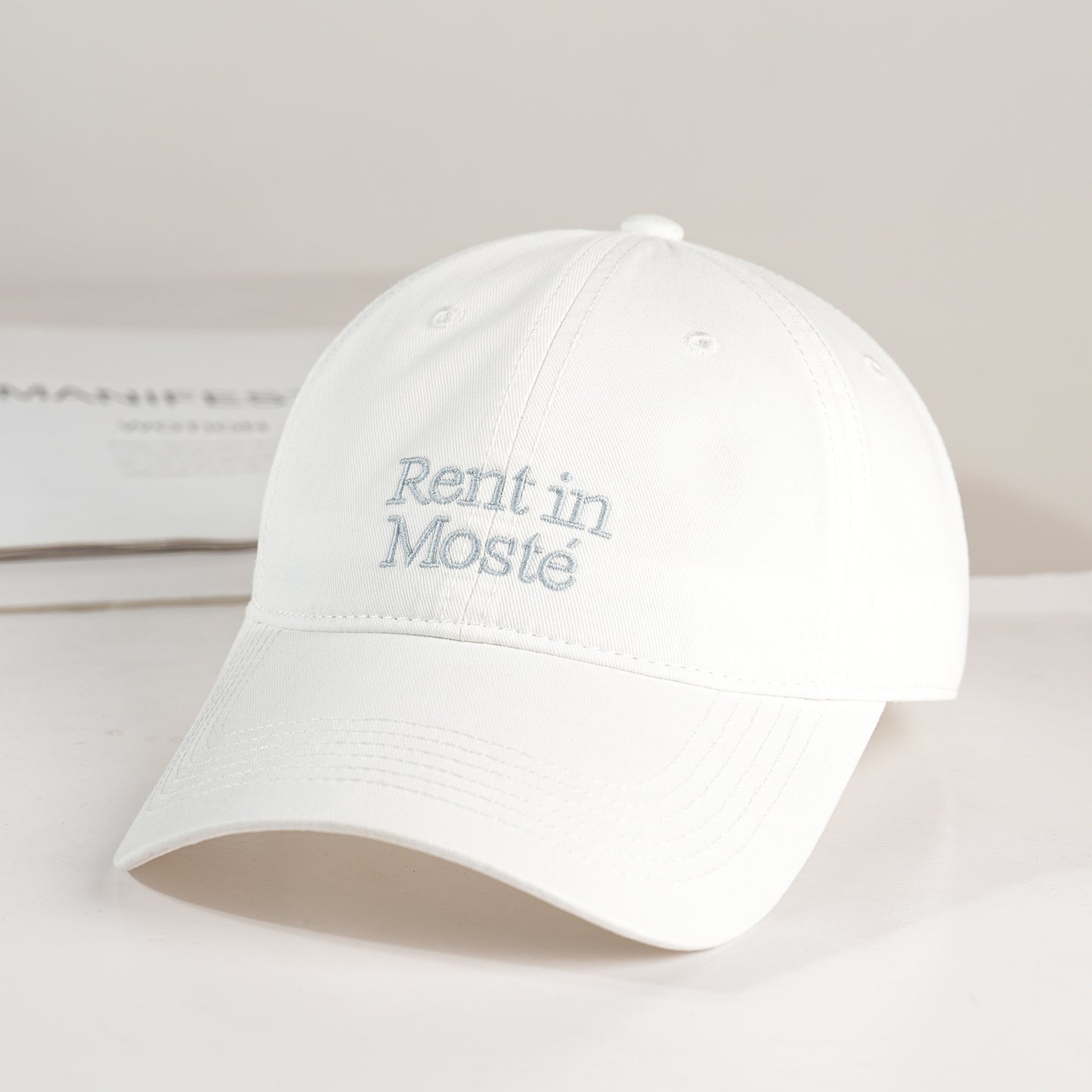 Damen Baumwoll-Baseballkappe mit gesticktem Schriftzug Brehn
