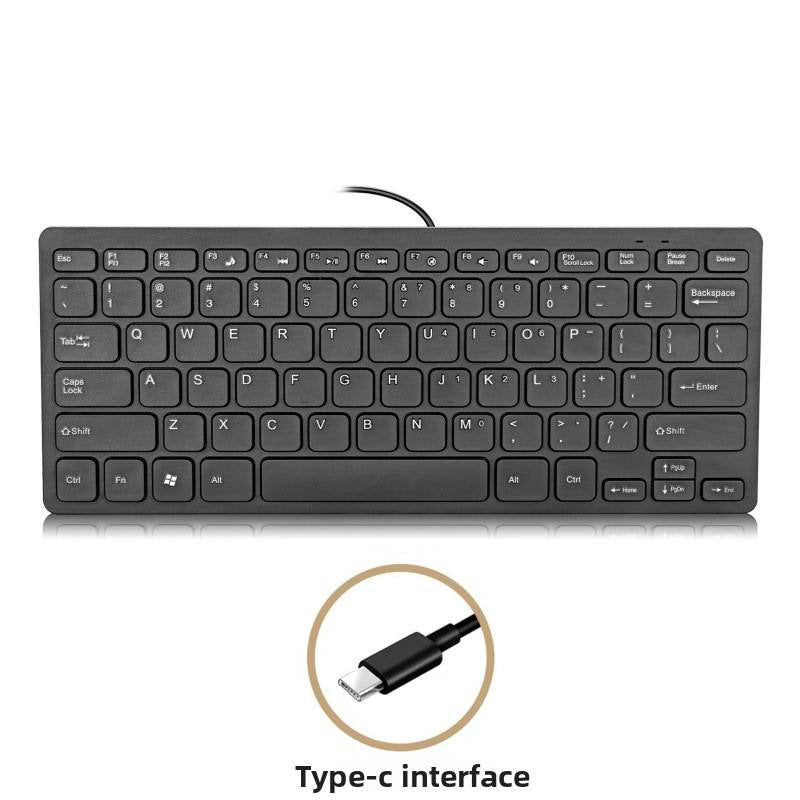 Kompakte Usb-Tastatur mit Typ-C-Anschluss Brehn