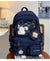 Lässiger Schulrucksack mit transparentem Panel