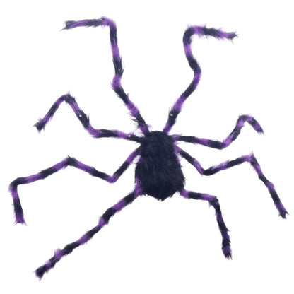 Gruselige Halloween Spinnen Dekoration mit LED-Beleuchtung