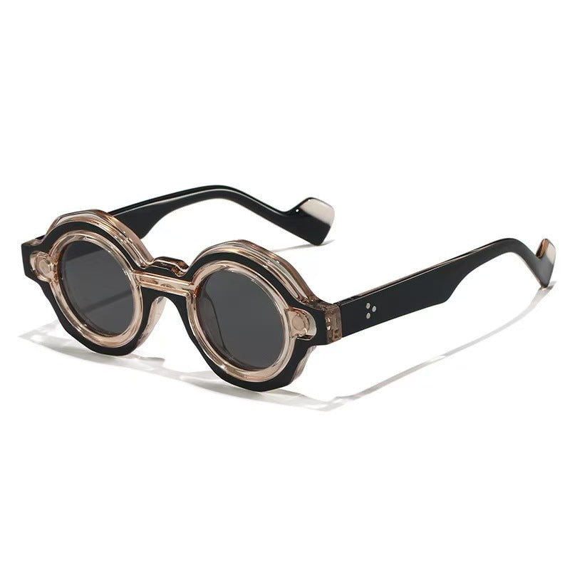Damen modische Sonnenbrille mit einzigartigem Runddesign Brehn