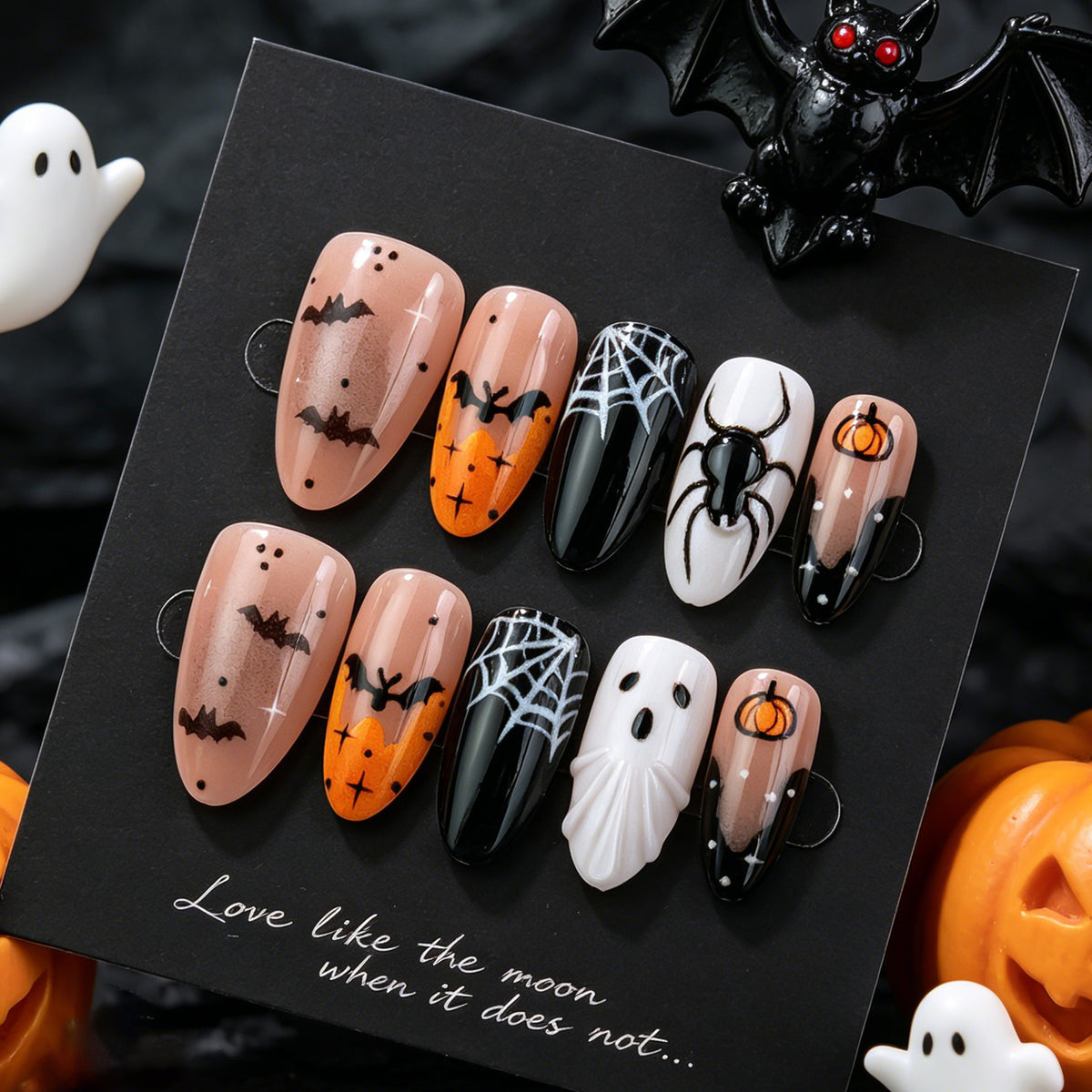 Spooky Halloween-Themen Press-On Nail Art Kollektion