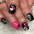Kunstnageldesign mit Herzen und Kussmotiven Brehn
