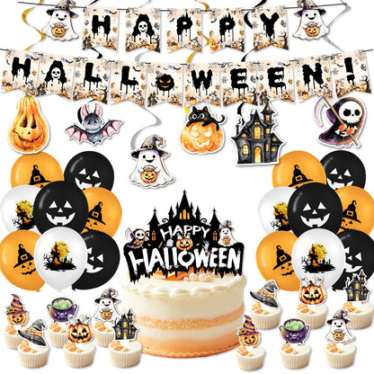 Papierservietten-Set mit Halloween-Motiven und detailreichem Druck für Partydekoration
