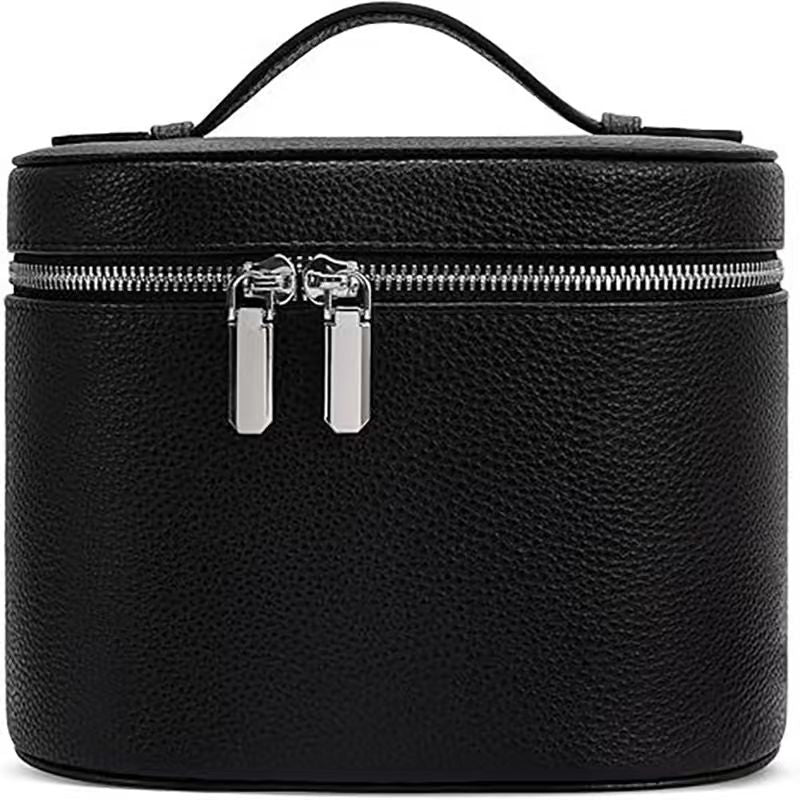 Kosmetiktasche mit Praktischem Tragegriff und Doppeltem Reißverschluss Brehn