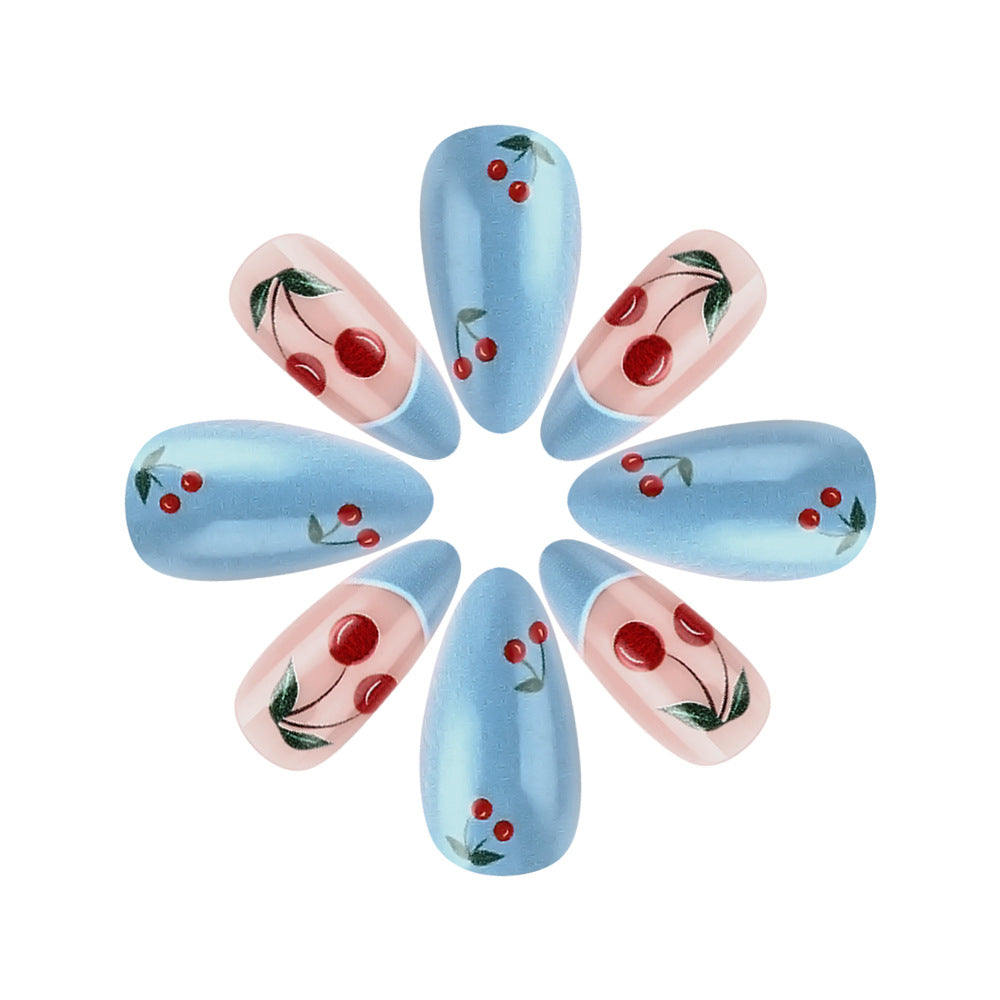 Kirschblüten-Themen Press-On Nagelkunst Set Brehn