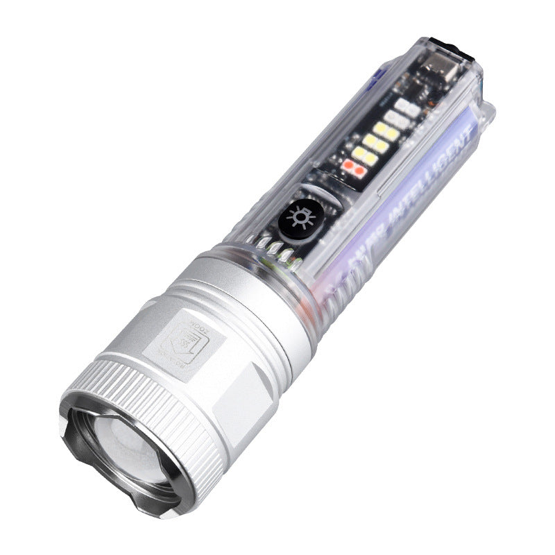 Vielseitige wiederaufladbare LED-Taschenlampe mit intelligenten Funktionen Brehn