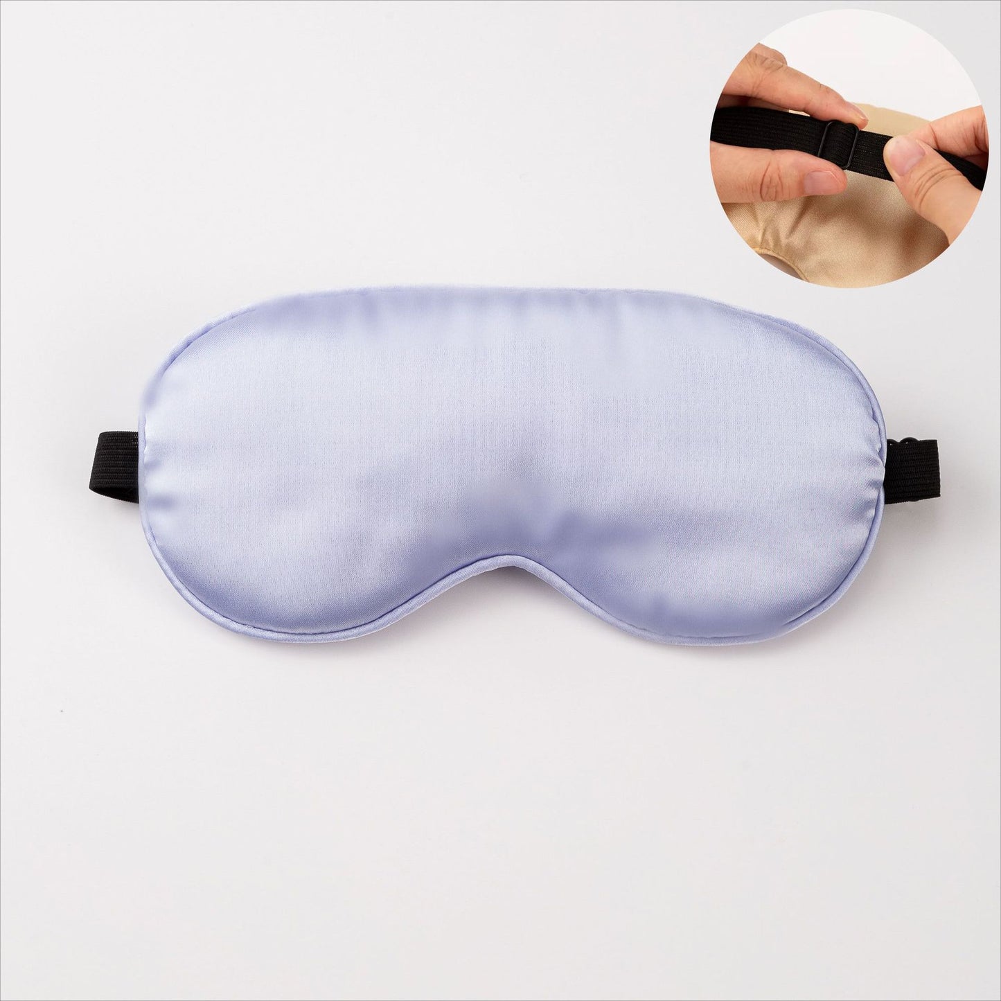 Unisex nan ergonomische Schlafmaske mit verstellbarem Elastikband und weicher Satinoberfläche Brehn