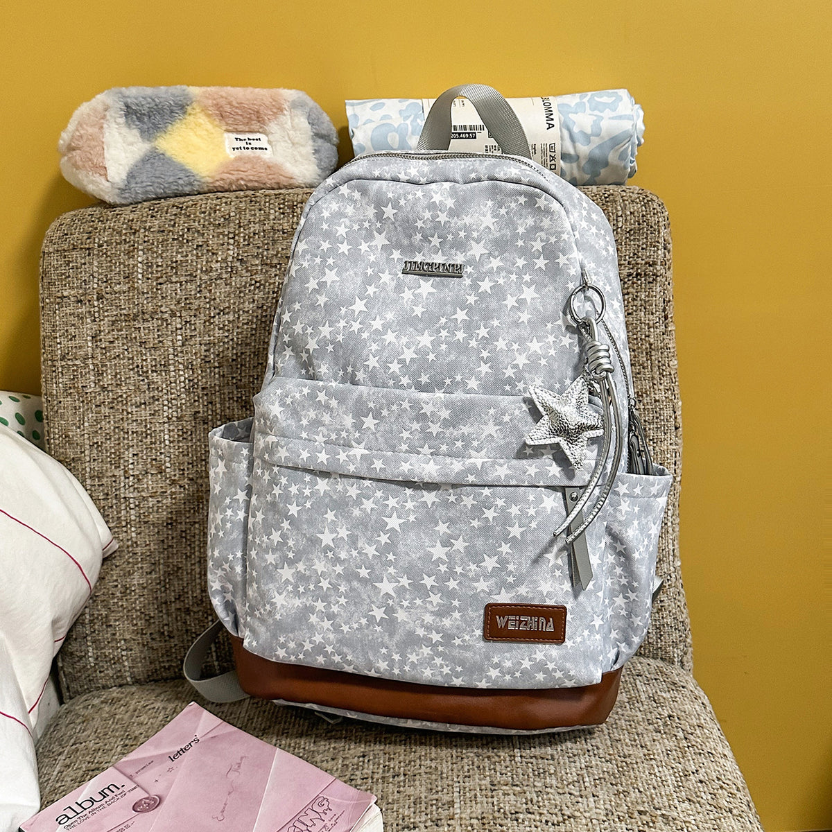 Stylische Stern-gedruckte Freizeit-Rucksack Brehn