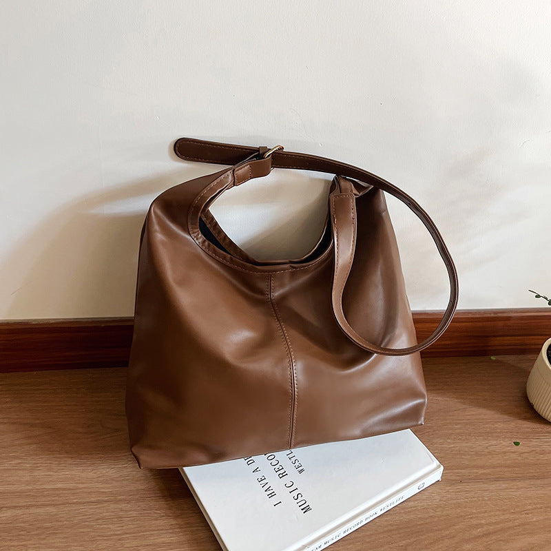 WoSpacious Soft Leather Hobo Bag Brehn