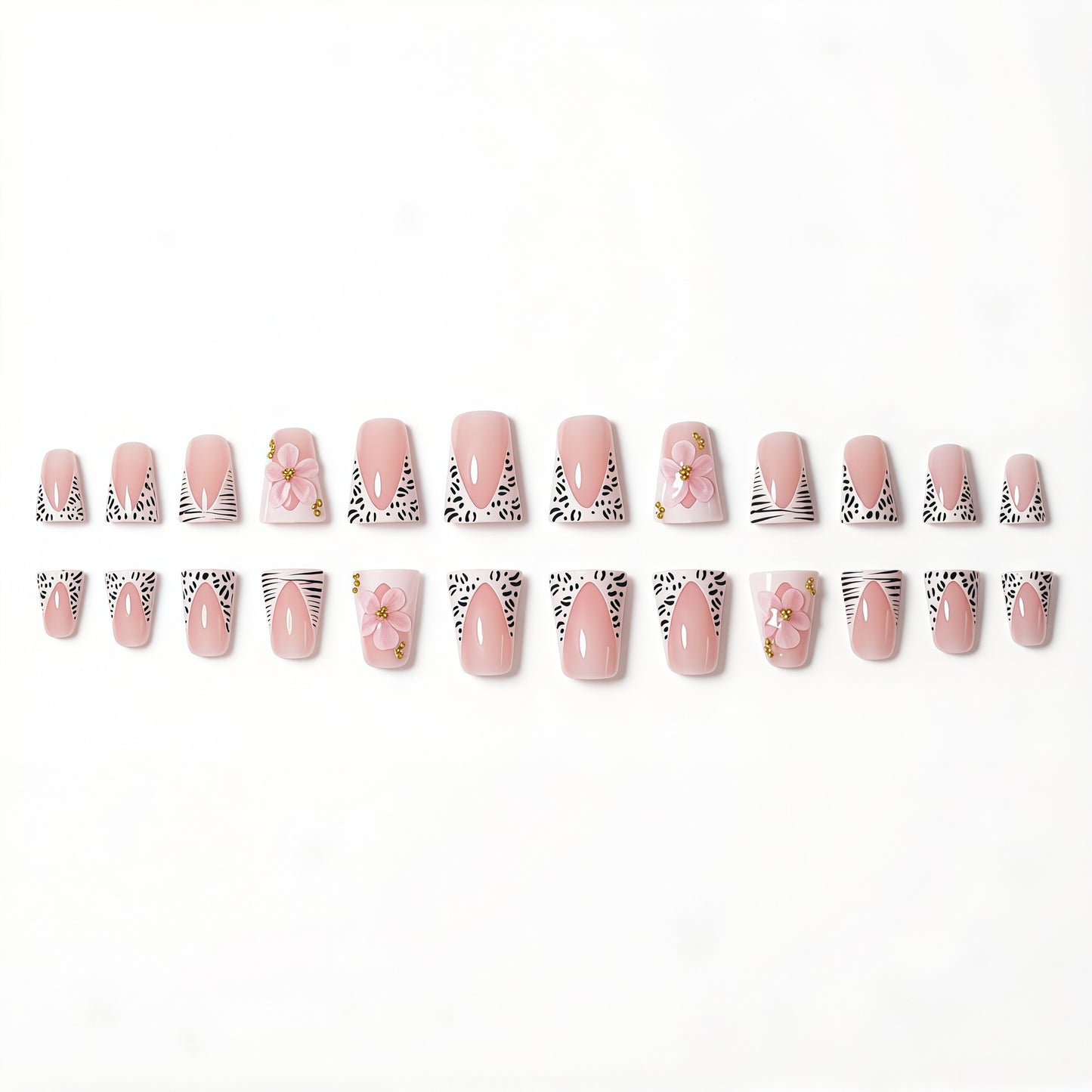 Floral Glam Press-On Nail Extensions Brehn