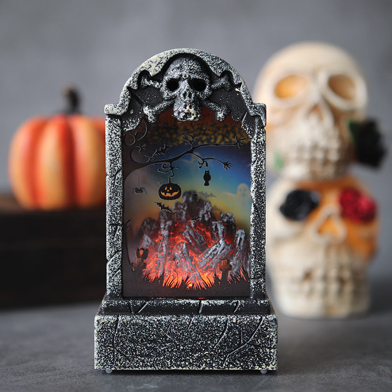 Dekorative LED Gespenster Friedhof Laterne Brehn