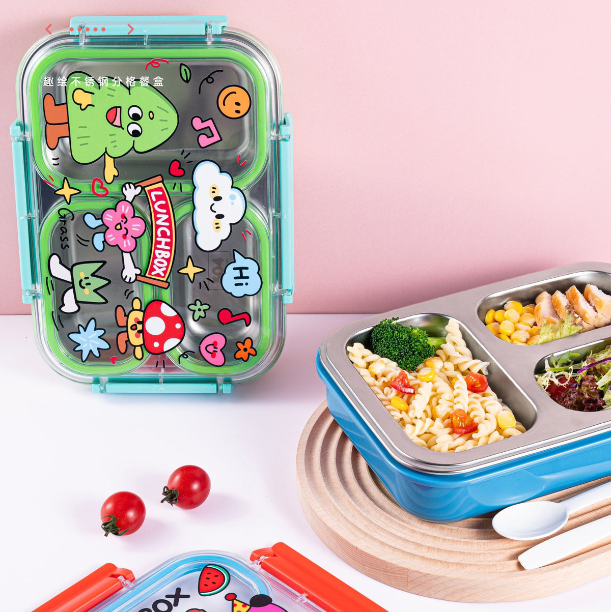 Verspielte Mehrfach-FachLunchbox