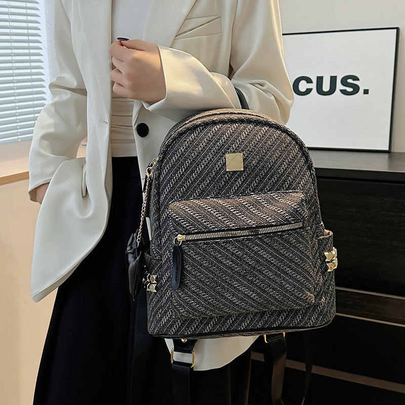 Trendy Texturierte Moderne Rucksack
