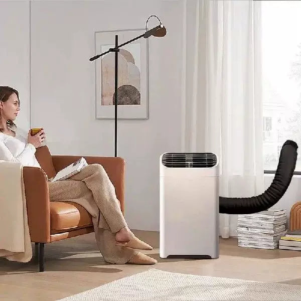 Unisex Einheitsgröße breites flaches Fensterdichtungs paneel für tragbare Klimaanlage mit universal rundem Abluftkragen und Schnellverschluss-Elastikbändern Brehn