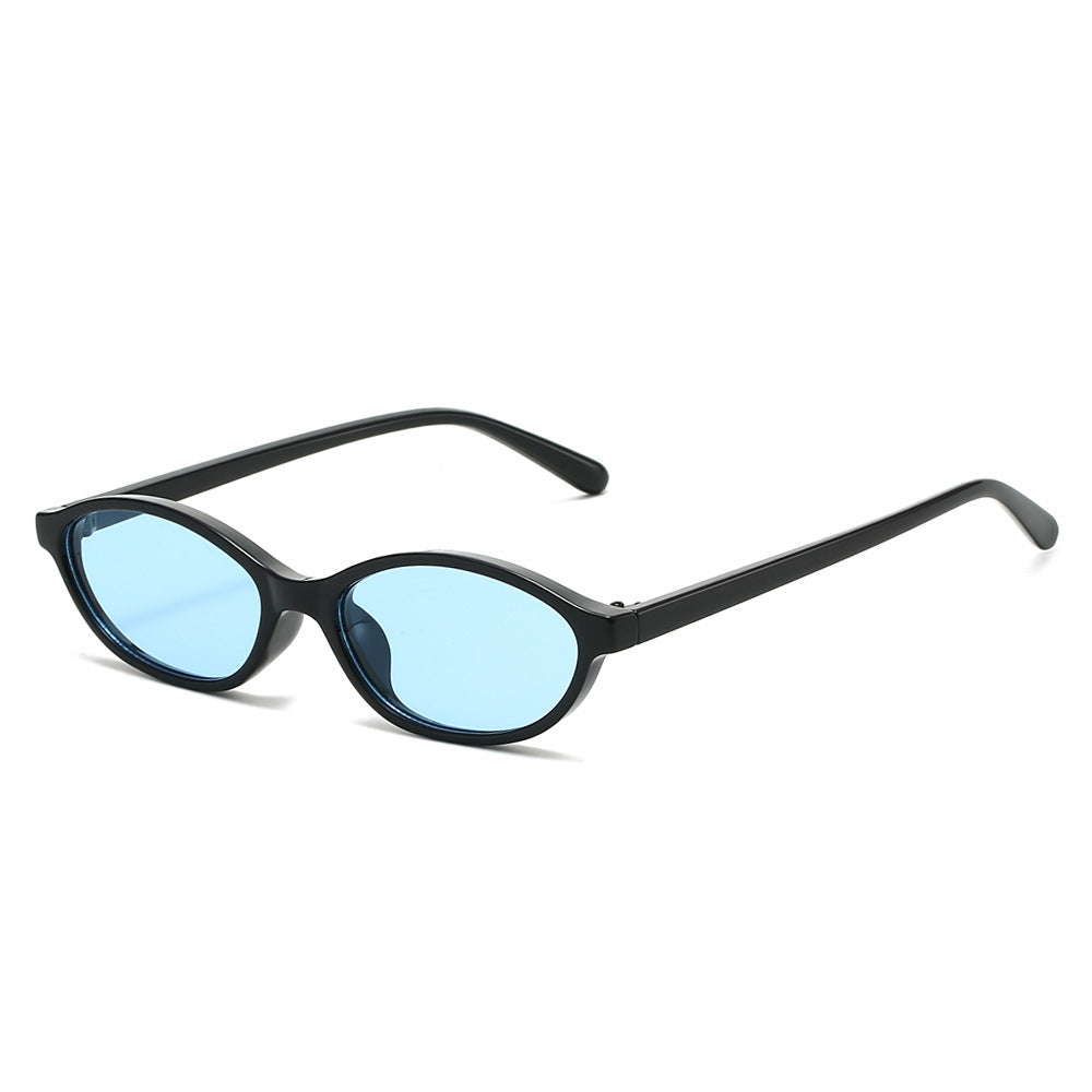 Retro-inspirierte schlanke ovale Sonnenbrille Brehn