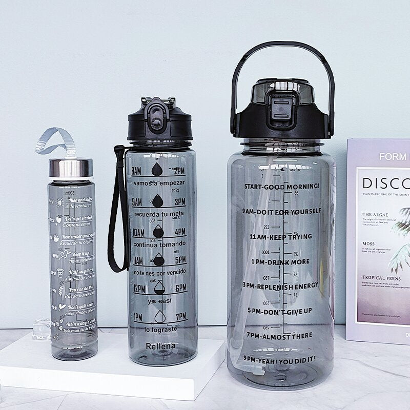 Damen Wasserflasche mit Motivationsdruck Brehn