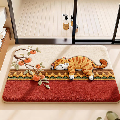 Dekorative Katzen-Themen-Badematte