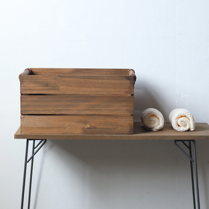 Robuster Aufbewahrungskorb aus Holz Brehn