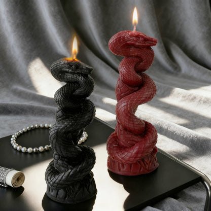 Künstlerische Schlange-Designkerze