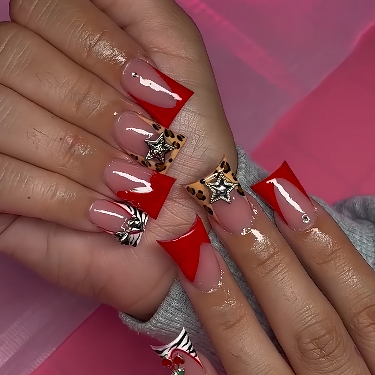 Trendy Künstlerisches Acryl Nageldesign Brehn
