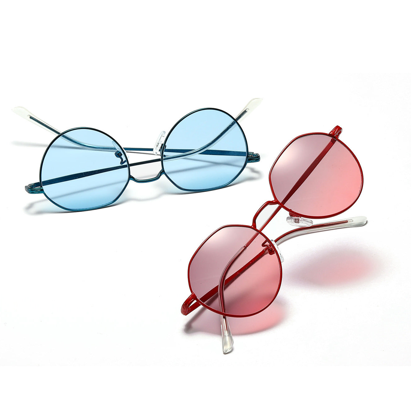 Damen runde Brille mit filigranem Metallgestell Brehn